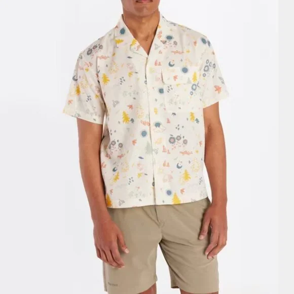 Marmot Muir Camp Collar Novelty Shirt In Trail Mix XL NEW WITH TAGS - Picture 2 of 6